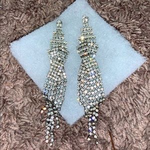 Silver Long Earrings